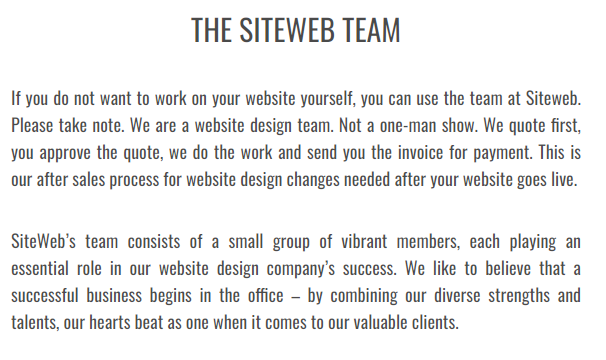 Siteweb Team
